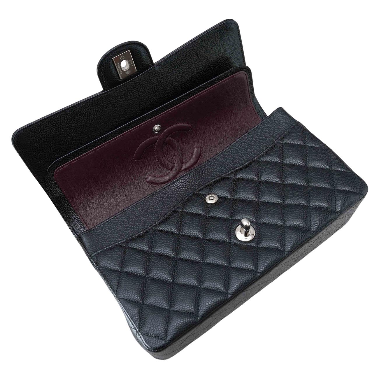 CHANEL(USED)샤넬 A01112 캐비어 클래식 미듐 플랩백